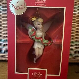 Lenox Holiday Fairy Ornament - Red and Green